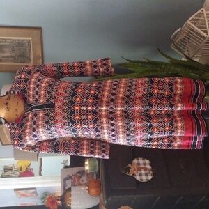 Laundry by Shelli Segal Multicolored Geometric Mosaic Print A-line Shift Dress